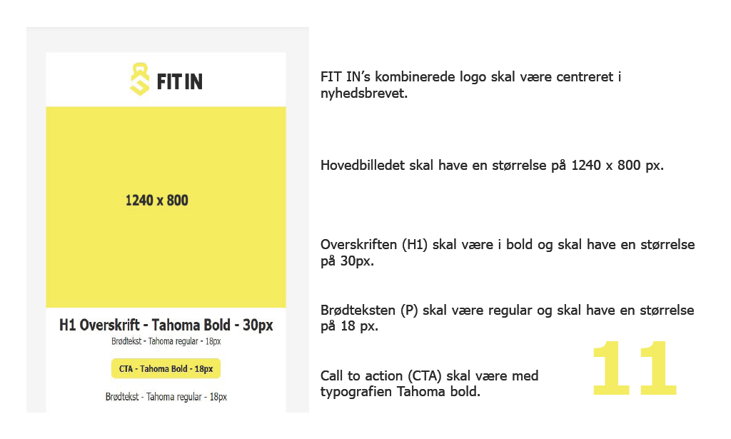 Endnu et billede af nyhedsbrev side i designmanual