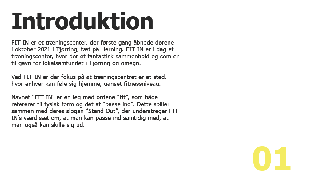 Billede af introduktions side i designmanual